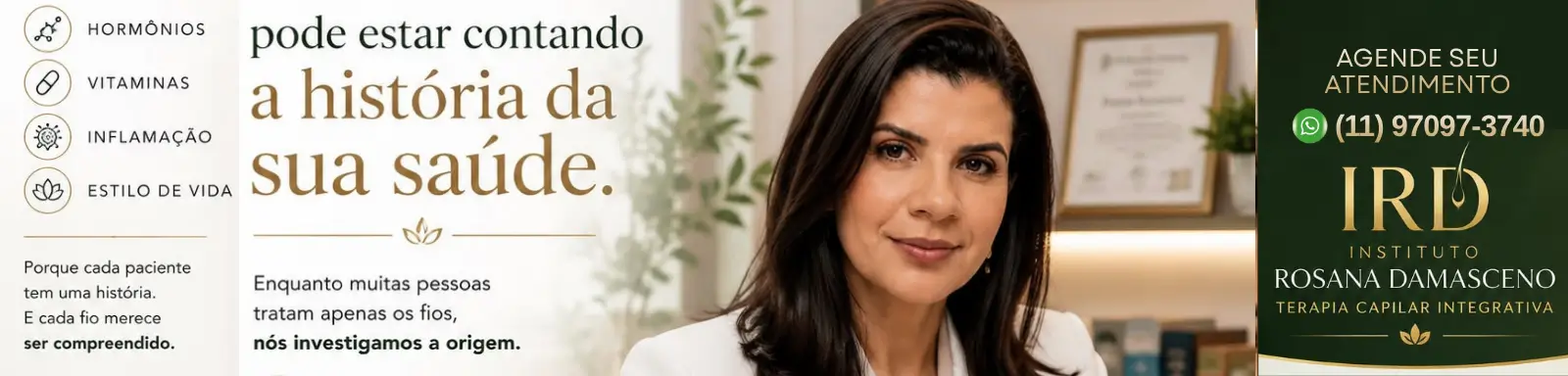 Dra. Rosana Damasceno | Especialista em Queda Capilar e Terapia Capilar | Ver na Vitrine